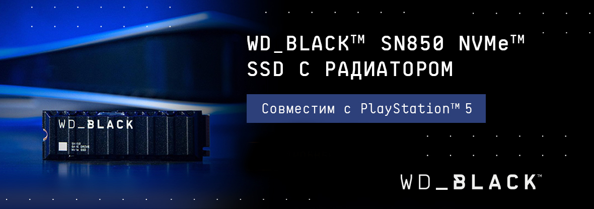 Новинка! SSD WD SN850 для консолей PS5, Новости DNS