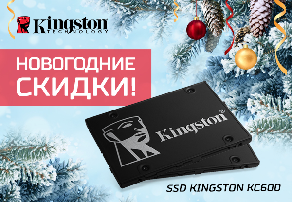 Новогодние скидки на SSD Kingston! | Акции DNS | ID005272