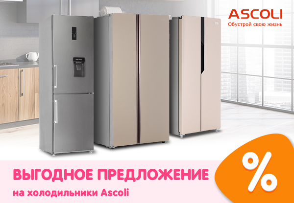Выгодное предложение на холодильники Ascoli! | Акции DNS | ID016254